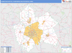 Lexington-Fayette Metro Area Digital Map Basic Style